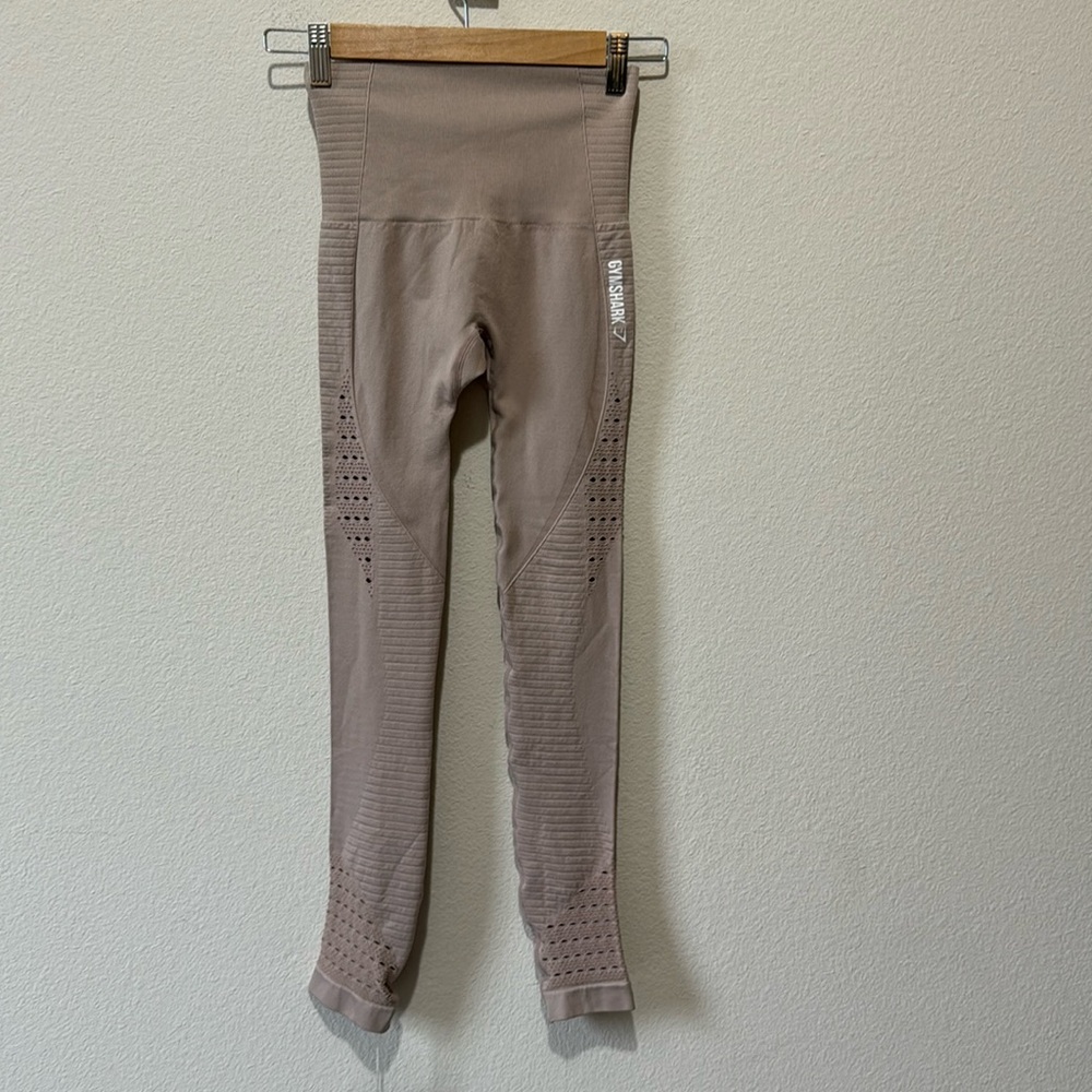Gymshark Seamless Energy High Waisted Leggings Taupe -Extra Smll